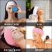 Queta Adjustable Terry Cloth Hair Band for Makeup - 3 Pack (Black White Pink) | Cosmetic Headband with Velcro Fastener - Buy Online on SooperMarket.com