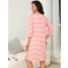 Marvmys Maternity Nightdress for Breastfeeding - V Neck Nursing Nightgown with 3/4 Sleeves - Soft Hospital Pajama for Pregnant Women (A-pink) - Buy Online on SooperMarket.com