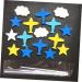 Warmhm 48 Pcs Decor Top Hat Cupcakes Plane Cake Toppers Cloud Cupcake Toppers The Clouds Insert Card Baby As Shownx3pcs mediumx3pcs - Buy Online on SooperMarket.com