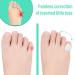DYKOOK Toe Separator 10-Pack - Gel Toe Spacers for Overlapping Toe, Bunion Corrector - Women's Toe Straightener for Pain Relief and Comfort - Buy Online on SooperMarket.com