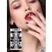 EBANKU Black White Nail Polish Strips - 12 Sheets Full Wrap Adhesive Stickers with Nail File - Leaves Flower Vine Pattern for Women's Nail Art Decorations - Buy Online on SooperMarket.com
