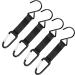 4 Pieces Fence Hooks for Baseball Nylon Safety Buckles Fence Hooks Multifunctional Hanging Buckles Metal Hooks Suitable for Softball Outdoor Sports Equipment Water Cup Backpack Black