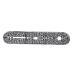 Guitar Control Plate Carved Metal Light Weight Small Guitar Control Plate Replacement for TL TELE(Silver)