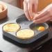 DELURA Saucepan 4 Holes Egg Frying Pan Multifunction Hamburger Steak Pan Wooden Handle Cooking Pan Cooking Utensils Wok - Buy Online on SooperMarket.com