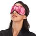 Haskirky Light Blocking Eye Mask | Breathable & Adjustable for Men and Women | Perfect for Travel, Yoga, and Deep Sleep | Pink Strawberry - Buy Online on SooperMarket.com