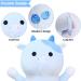 Blueberry Cow Plush Body Pillow - 49cm Stuffed Animal for Kids, Long Soft Plushie Toy, Birthday & Valentines Day Gift - Blue - Buy Online on SooperMarket.com