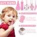 Sensory Chew Necklace Set - 5 Pink Teether Chew Toys for Autistic Children | Anxiety & Biting Relief | Food Grade Silicone Teether for Teething & Oral Motor Needs - Buy Online on SooperMarket.com