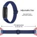3-Pack Elastic Nylon Bands for Fitbit Inspire 3/2/HR/Ace 3/2 - Adjustable Breathable Replacement Straps in Black, Midnight Blue, Gray - Buy Online on SooperMarket.com