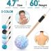 Sunnyray 5 Count Shower Loofah on a Stick - Exfoliating Nylon Mesh Luffa Bath Sponges for Deep Cleansing - Long Handle Back Scrubber for Men and Women (Multicolor) - Buy Online on SooperMarket.com