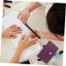 Mikinona 2pcs Nail Art Card Holder Stamping Nail Forms Sticker Organizer Rectangular Nail Art Plate Nail Stencil Bag Nail Art Stand Nail Steel Plate Package Nail Decals Purple Christmas Purple 14.5X9.5X1.8CM - Buy Online on SooperMarket.com