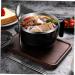 Zerodeko 1 Set Instant Noodle Bowl Food Containers Noodle Bowl with Lid Bowl with Tableware Japanese Ramen Noodles Salad Bowl Lidded Food Bowl Child Chopsticks Stainless Steel 18.50X15.50X11.50CM Black - Buy Online on SooperMarket.com