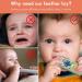 Eoopoon Silicone TV Remote Control Baby Teething Toy | BPA Free Teether for Babies 3-18 Months | Soft Chew Toy for Boys and Girls - Black - Buy Online on SooperMarket.com