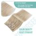 Youngsee Clip-In Hair Extensions - 35cm Real Hair 120g - Ashblond & Platinum Highlights - 7 Pieces - Buy Online on SooperMarket.com