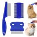 3 Pcs Pet Flea Combs Fine Teeth Pet Comb Grooming Set for Cat Dog Flea Lice Float Hair and Tear Stain Remover Combs Fine Tooth Grooming Tool