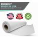 15x75' White Art Easel Paper Roll - 100% Recyclable Non-Yellowing Bond Paper - Buy Online on SooperMarket.com