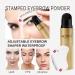 Shop Waterproof Eyebrow Stamp Kit | Long Lasting Dual Color Stencil Set - Medium & Dark Brown - Buy Online on SooperMarket.com
