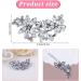Diamante Hair Clips for Women 3 Pieces Silver Hair Clips Silver Hair Accessories Silver Hair Clip Sparkly Hair Clips Diamante Hair Accessories Bridal Hair Clip for Women for Bride Bridesmaids Prom - Buy Online on SooperMarket.com