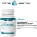 Tested Nutrition Tested Arginine Capsules | 750 mg L-Arginine Capsules for Protein Synthesis Nitric Oxide Production Endurance & Performance | 60 Servings (240 Vegetarian Capsules) - Buy Online on SooperMarket.com