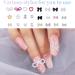 3D Nail Charms 2 Boxes Multi-Shape Black White Aurora Bows Heart Nail Art Charms Nail Pearls Bowknot Stars Shell Nail Rhinestones Gems for Nail Art Decoration DIY Crafts (E) - Buy Online on SooperMarket.com