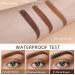 Eyebrow Stamp Stencil Kit - 10 Reusable Stencils, 2 Spiral Brushes - Light Brown - Buy Online on SooperMarket.com