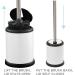 Bath Bliss Bowl Holder with Self Closing Lid - Space Saver, Deep Cleaning, Finger Print Proof Finish - Hygienic Toilet Brushes - White (1 Pack) - Buy Online on SooperMarket.com