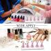 Acrylic Nail Display Stand | Magnetic Nail Tip Holders | Nail Art Stands for Salon & Home | Manicure Tools (Metal Pink) - 2 Sets - Buy Online on SooperMarket.com