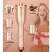 Professional Automatic Hair Curler with Anti-Tangle Technology - Large Slot, 4 Temperature Settings, 3 Timer Options - Dual Voltage Rotating Curling Iron in Champagne - Buy Online on SooperMarket.com