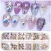 Rhinestones Nail Gems Nail Art Accessories with Pick Up and Rhinestone Picker Dotting Pen Flat Back Gems for Nails Face Clothes Craft - Buy Online on SooperMarket.com