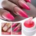 Builder Gel for Nails Red Thermal Extension Nail Gel UV/LED Nail Base Solid Building Gel for Nail Extension & Modeling Strengthening Nail Art Decoration - Buy Online on SooperMarket.com