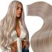 LAAVOO Extensions Tape Real Hair Blond Extensions Tape Extensions Invisible Tape In Extensions Real Hair Tape Ashblond Highlights Hellblond smooth 30g 20PCs 25cm #P18/613 25cm-20PCs 2.2 #18/613