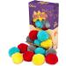 Chiwava 24PCS Catnip Furry Cat Toys Ball Soft Pom Pom Balls - Kitten Chase Quiet Play - Assorted Color - Buy Online on SooperMarket.com