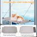 Pueikai Cat Hammock Window Perch for Large Cats | Sturdy & Space-Saving Resting Seat | Holds up to 50 lbs | Easy Assembly | Single Layer Grey - Buy Online on SooperMarket.com