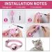 Premium Adjustable Leather Airtag Cat Collar - Reflective GPS Tracking Neck Band for Small Medium & Large Cats (XS Pink 19-26cm) - Anti-Lost Airtag Case - Buy Online on SooperMarket.com