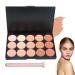 15 Colors Correcting Concealer Palette with Brush Colors Corrector Palettes Long Lasting Moisturizing Cream Contour Makeup Palette