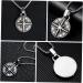CHILDWEET 1pc Compass Necklace Mens Necklace Mens Pendants Vintage Star Necklace Man Stainless Steel Jewelry - Buy Online on SooperMarket.com