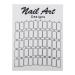 50pcs Nail Display Board Glass Professional Nail Accessories for Manicure Store( )