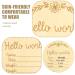 Wooden Baby Milestone Cards - 12-Piece Pregnancy & Monthly Gift Set for Expectant Mothers - Buy Online on SooperMarket.com