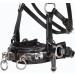 Heinick-Reitsport Professional Leather Cavesson - Black Stainless Steel Bit Strap Nosepiece for Thoroughbreds | International Shipping Available - Buy Online on SooperMarket.com