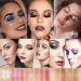 UIFCB Glitter Eyeshadow Palette - 10 Sparkling Colors | Highly Pigmented & Long Lasting Makeup Set in Gold (Type 6) - Buy Online on SooperMarket.com