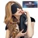 HUIBENYOU 3D Eye Covers for Sleeping Unisex Sleep mask Completely Blindfold Suitable for Lunch Breaks Insomnia Rest Anytime use Leica ice Sleeping mask Soft and Comfortable Sleeping mask 2pcs Black.