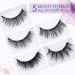 Magnetic Eyelashes and Eyeliner Kit - 5 Pairs of Custom Life & Party Styles - Natural Look with 5 Magnets - Easy to Apply and Remove - Buy Online on SooperMarket.com