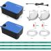 Forever Speed Aquarium Air Pump - Ultra Quiet 8W 480L/H Adjustable Oxygen Pump for 80-600L Tanks - Double Air Holes for Maximum Oxygen Supply - Buy Online on SooperMarket.com