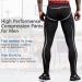 Queerier Men's Compression Pants Active Leggings with Pockets - Red XX-Large - Buy Online on SooperMarket.com