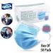 Wish Disposable Face Masks - Pack of 50 - 3 Ply - Wide Ear Loop for Extra Comfort - Ships from USA - Buy Online on SooperMarket.com