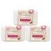 A LA MAISON Cherry Blossom Bar Soap - Triple French Milled Natural Moisturizing Hand Soap Bar (3 Bars of Soap 8.8 oz) 3 Pack