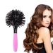 Aaiffey 3D Round Hair Brushes for Women Blow Drying Detangling Hairbrush 360 Degree Styling Hair Brush for Thick Curly Hair Circle Hair Comb for Wet and Dry Hair Cows Print