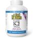 Natural Factors Vitamin K2 100 mcg BONUS SIZE 360 Vegetarian Capsules MK-7 from Natto Bean Helps Support Bones Vegan 60 Free Capsules - Buy Online on SooperMarket.com