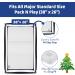 Foambesty Tri-fold Portable Pack n Play Mattress Pad (38''x26'') - Dual Sided Baby Playard Foam Pad for Christmas Gifts - Buy Online on SooperMarket.com