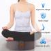 Zafu Buckwheat Meditation Cushion in Cyan Blue - 16x16x5 - Premium Yoga Pillow - Buy Online on SooperMarket.com