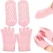 Moisturising Gloves and Socks for Dry Hands Spa Moisture Socks Foot Gel Spa Softens Cracked Silicone Foot Moisturiser Socks and Gloves for Hands Feet Overnight Hydrating Care - Buy Online on SooperMarket.com